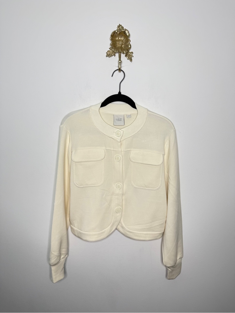 Varley Hartwell Button Front DoubleSoft Sweater Jacket XS